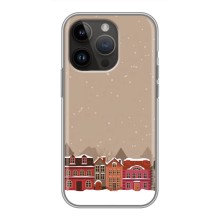 Новорічні, Святкові Чохли для iPhone 14 Pro Max - 2024 год (Зимове місто)