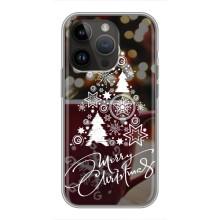 Рождественские Чехлы для iPhone 14 Pro Max (VPrint) (Елочка узорная)