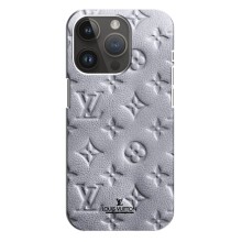 Текстурный Чехол Louis Vuitton для Айфон 14 Про Макс (Белый ЛВ)