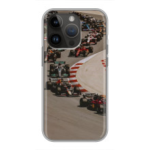 Чехол с прнтом Формула 1 на iPhone 14 Pro Max – Боліди на трасі