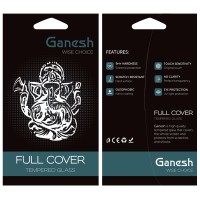 Захисне скло Ganesh (Full Cover) для Apple iPhone 14 Pro Max (6.7") – Чорний