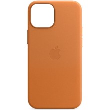 Кожаный чехол Leather Case (AAA) with MagSafe and Animation для Apple iPhone 14 Pro (6.1")