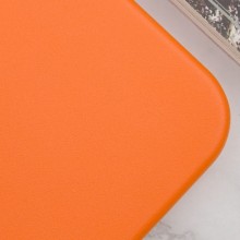 Кожаный чехол Leather Case (AAA) with MagSafe and Animation для Apple iPhone 14 Pro (6.1") – Orange