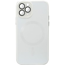 Чехол TPU+Glass Sapphire Midnight with MagSafe для Apple iPhone 14 Pro (6.1") – Белый