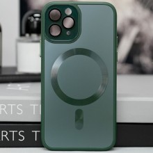 Чехол TPU+Glass Sapphire Midnight with MagSafe для Apple iPhone 14 Pro (6.1") – Зеленый