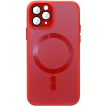 Чехол TPU+Glass Sapphire Midnight with MagSafe для Apple iPhone 14 Pro (6.1") – Красный