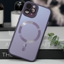 Чехол TPU+Glass Sapphire Midnight with MagSafe для Apple iPhone 14 Pro (6.1") – Фиолетовый
