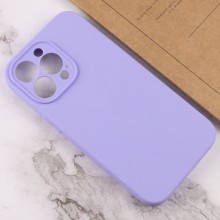 Чехол Silicone Case Full Camera Protective (AA) NO LOGO для Apple iPhone 14 Pro (6.1") – Сиреневый