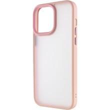 TPU+PC чохол Metal Buttons для Apple iPhone 14 Pro (6.1") – Рожевий