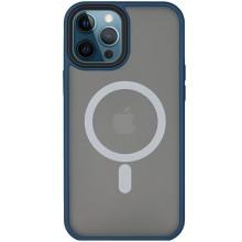 TPU+PC чохол Metal Buttons with MagSafe для Apple iPhone 14 Pro (6.1") – Синій