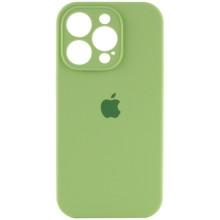 Чехол Silicone Case Full Camera Protective (AA) для Apple iPhone 14 Pro (6.1") – Мятный