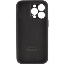 Чехол Silicone Case Full Camera Protective (AA) для Apple iPhone 14 Pro (6.1") – Черный