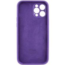 Чехол Silicone Case Full Camera Protective (AA) для Apple iPhone 14 Pro (6.1") – Фиолетовый