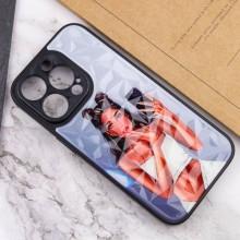 TPU+PC чохол Prisma Ladies для Apple iPhone 14 Pro (6.1") – Bla111111ck in White
