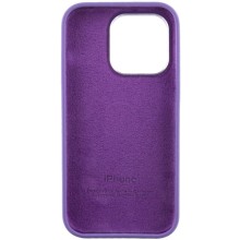 Чехол Silicone Case Metal Buttons (AA) для Apple iPhone 14 Pro (6.1") – Фиолетовый