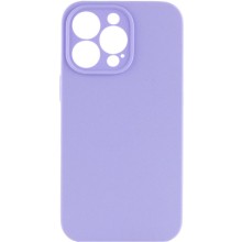 Чехол Silicone Case Full Camera Protective (AA) NO LOGO для Apple iPhone 14 Pro (6.1") (Сиреневый)