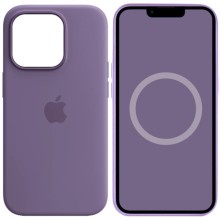 Чохол Silicone case (AAA) full with Magsafe and Animation для Apple iPhone 14 Pro (6.1") (Фіолетовий)