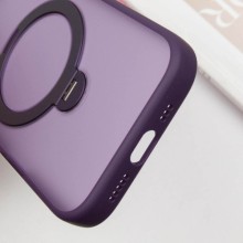 TPU+PC чохол Metal Buttons with MagSafe Colorful HQ Ring для Apple iPhone 14 Pro (6.1") – Purple