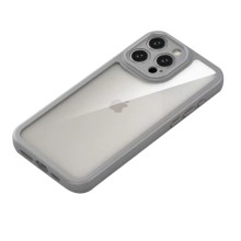 TPU чехол Transparent + Colour 1,5mm для Apple iPhone 14 Pro (6.1") – Grey