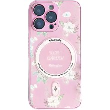 TPU+PC чехол Secret Garden with MagSafe для Apple iPhone 14 Pro (6.1") – Розовый