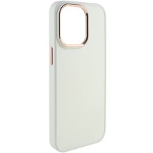 TPU чехол Bonbon Metal Style для Apple iPhone 14 Pro (6.1") (Белый)