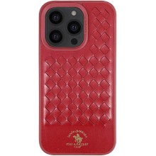 Кожаный чехол Polo Santa Barbara для Apple iPhone 14 Pro (6.1") – Красный
