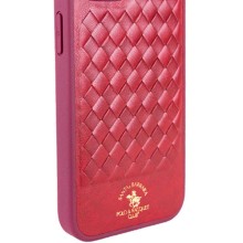 Кожаный чехол Polo Santa Barbara для Apple iPhone 14 Pro (6.1") – Красный