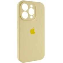 Чехол Silicone Case Full Camera Protective (AA) для Apple iPhone 14 Pro (6.1") – Желтый