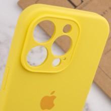 Чехол Silicone Case Full Camera Protective (AA) для Apple iPhone 14 Pro (6.1") – Желтый