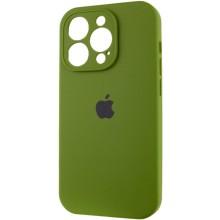 Чехол Silicone Case Full Camera Protective (AA) для Apple iPhone 14 Pro (6.1") – Зеленый