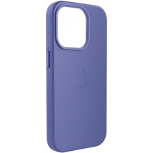 Кожаный чехол Leather Case (AA Plus) with MagSafe для Apple iPhone 14 Pro (6.1") – Лиловый