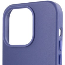 Кожаный чехол Leather Case (AA Plus) with MagSafe для Apple iPhone 14 Pro (6.1") – Лиловый