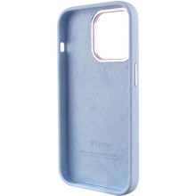 Чохол Silicone Case Metal Buttons (AA) для Apple iPhone 14 Pro (6.1") – Блакитний