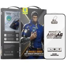 Захисне 3D скло Blueo Invisible Airbag Anti-broken для Apple iPhone 14 Pro / 15 / 16 (6.1") – Чорний