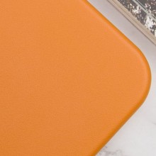 Кожаный чехол Leather Case (AAA) with MagSafe and Animation для Apple iPhone 14 Pro (6.1") – Горчичный