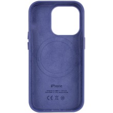 Шкіряний чохол Leather Case (AA Plus) with MagSafe для Apple iPhone 14 Pro (6.1") – Ліловий