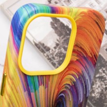 Шкіряний чохол Colour Splash with MagSafe для Apple iPhone 14 Pro (6.1") – Помаранчевий
