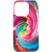 Кожаный чехол Colour Splash with MagSafe для Apple iPhone 14 Pro (6.1") (Розовый)