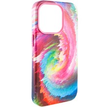 Шкіряний чохол Colour Splash with MagSafe для Apple iPhone 14 Pro (6.1") – Рожевий