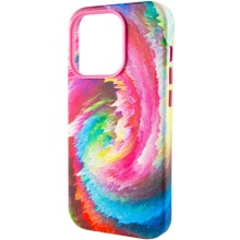 Шкіряний чохол Colour Splash with MagSafe для Apple iPhone 14 Pro (6.1") – Рожевий