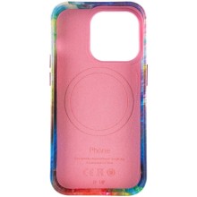 Шкіряний чохол Colour Splash with MagSafe для Apple iPhone 14 Pro (6.1") – Рожевий