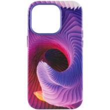 Кожаный чехол Colour Splash with MagSafe для Apple iPhone 14 Pro (6.1") (Фиолетовый)