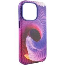 Шкіряний чохол Colour Splash with MagSafe для Apple iPhone 14 Pro (6.1") – Фіолетовий