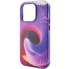 Шкіряний чохол Colour Splash with MagSafe для Apple iPhone 14 Pro (6.1") – Фіолетовий