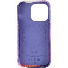 Шкіряний чохол Colour Splash with MagSafe для Apple iPhone 14 Pro (6.1") – Фіолетовий
