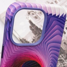 Шкіряний чохол Colour Splash with MagSafe для Apple iPhone 14 Pro (6.1") – Фіолетовий