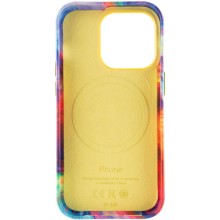 Шкіряний чохол Colour Splash with MagSafe для Apple iPhone 14 Pro (6.1") – Жовтий