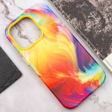 Шкіряний чохол Colour Splash with MagSafe для Apple iPhone 14 Pro (6.1") – Жовтий