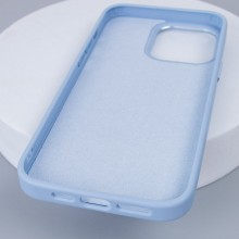Шкіряний чохол Bonbon Leather Metal Style with MagSafe для Apple iPhone 14 Pro (6.1") – Блакитний