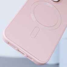Шкіряний чохол Bonbon Leather Metal Style with MagSafe для Apple iPhone 14 Pro (6.1") – Рожевий